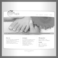 Podologie Mattner Website Realisierung